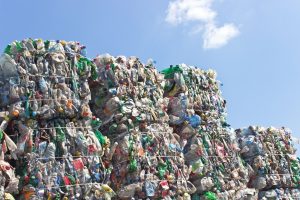 Bundles of recycled waste