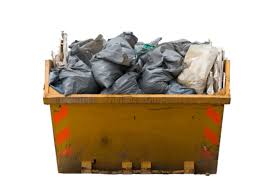 Waste in a skip