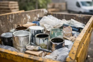 Can Paint Be Put in Skips? Safe Disposal Rules